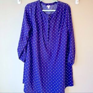 Merona long sleeve button down dress